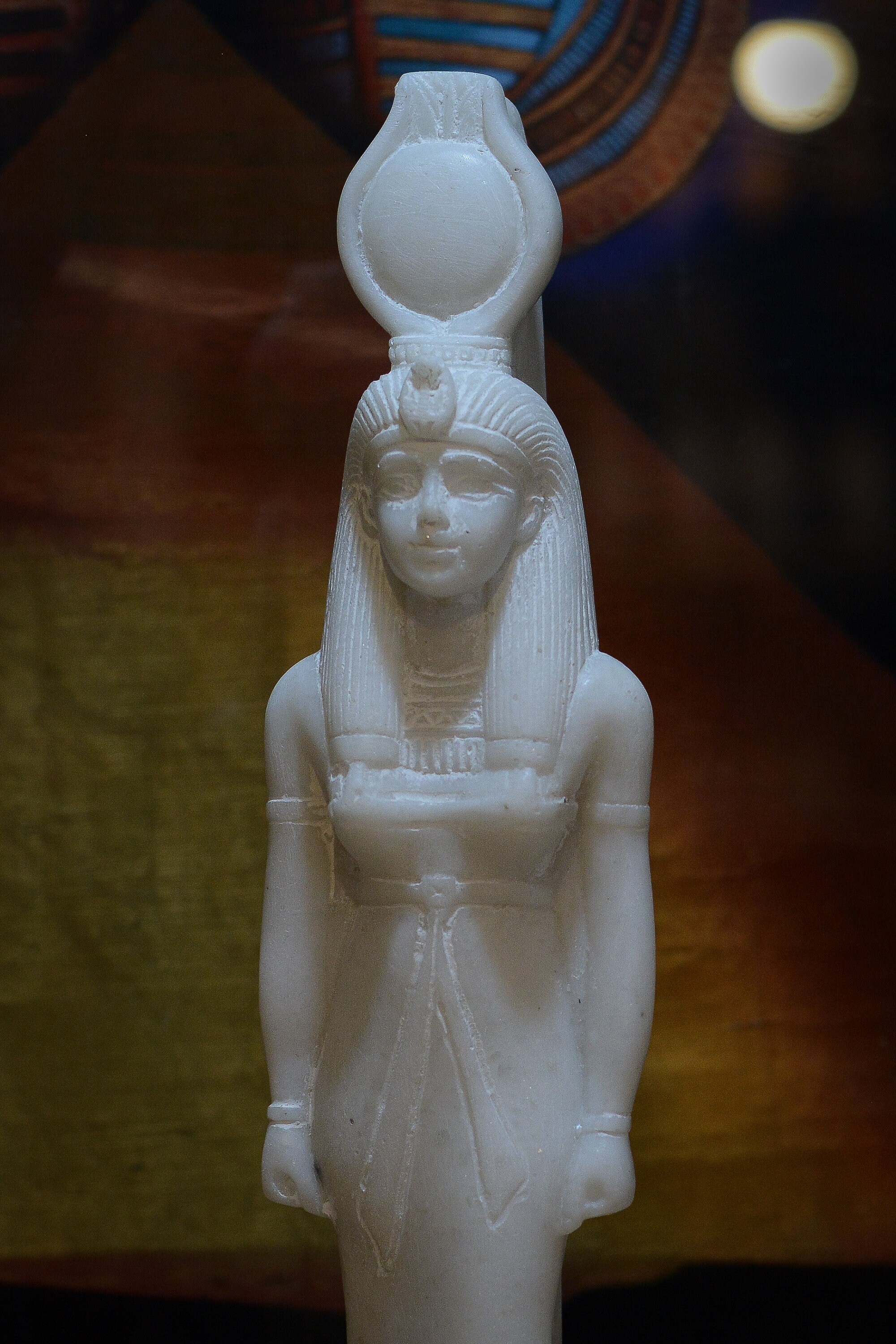 Isis Statue White Sculpture Heavy Marble Stone Ancient Egypt Etsy