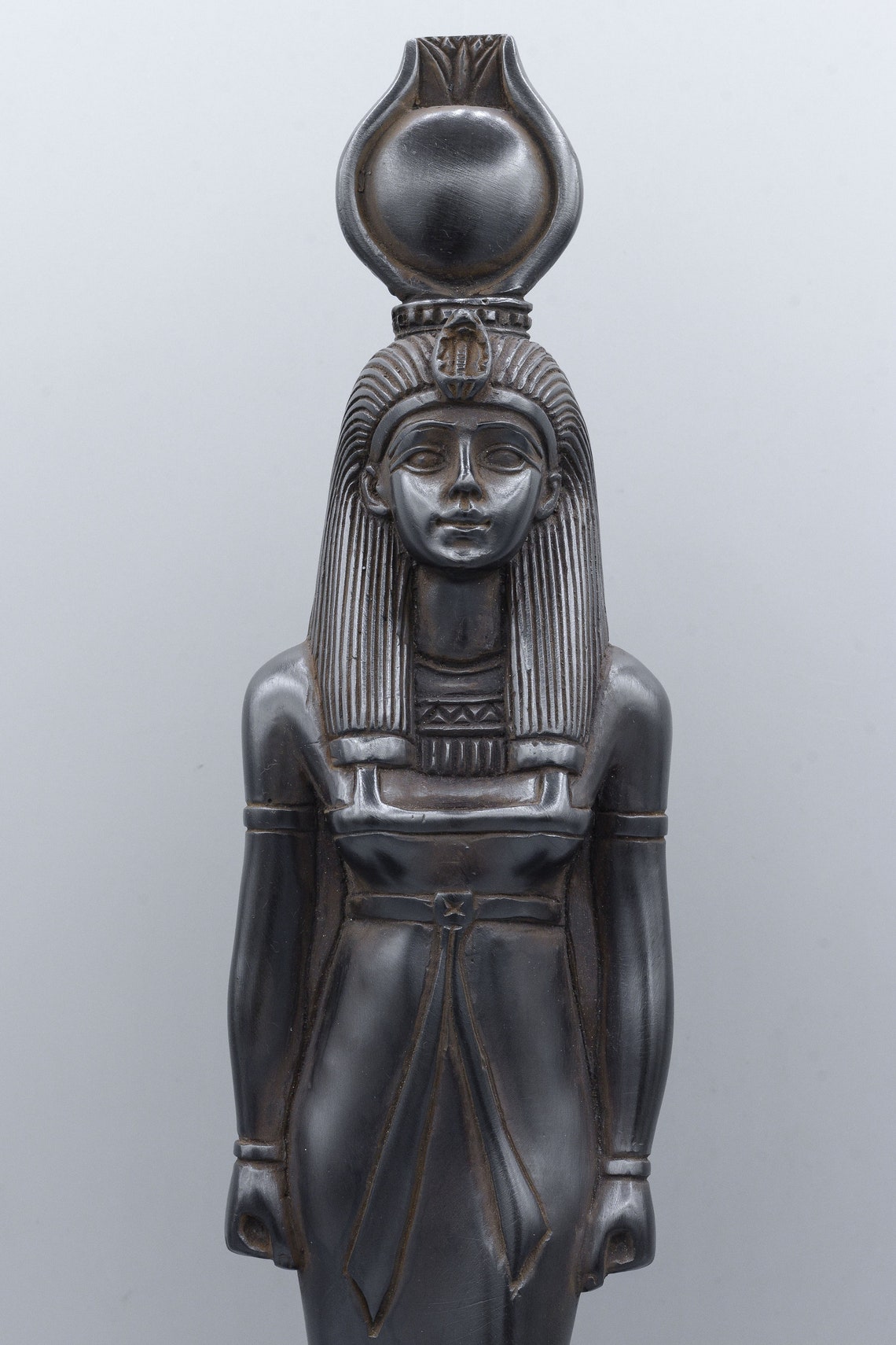 Statue goddess Isis black Egyptian Art 2 style gloss / matt Etsy