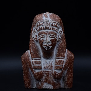 Unique Egyptian Statue of Queen Tiye carved stone made in egypt