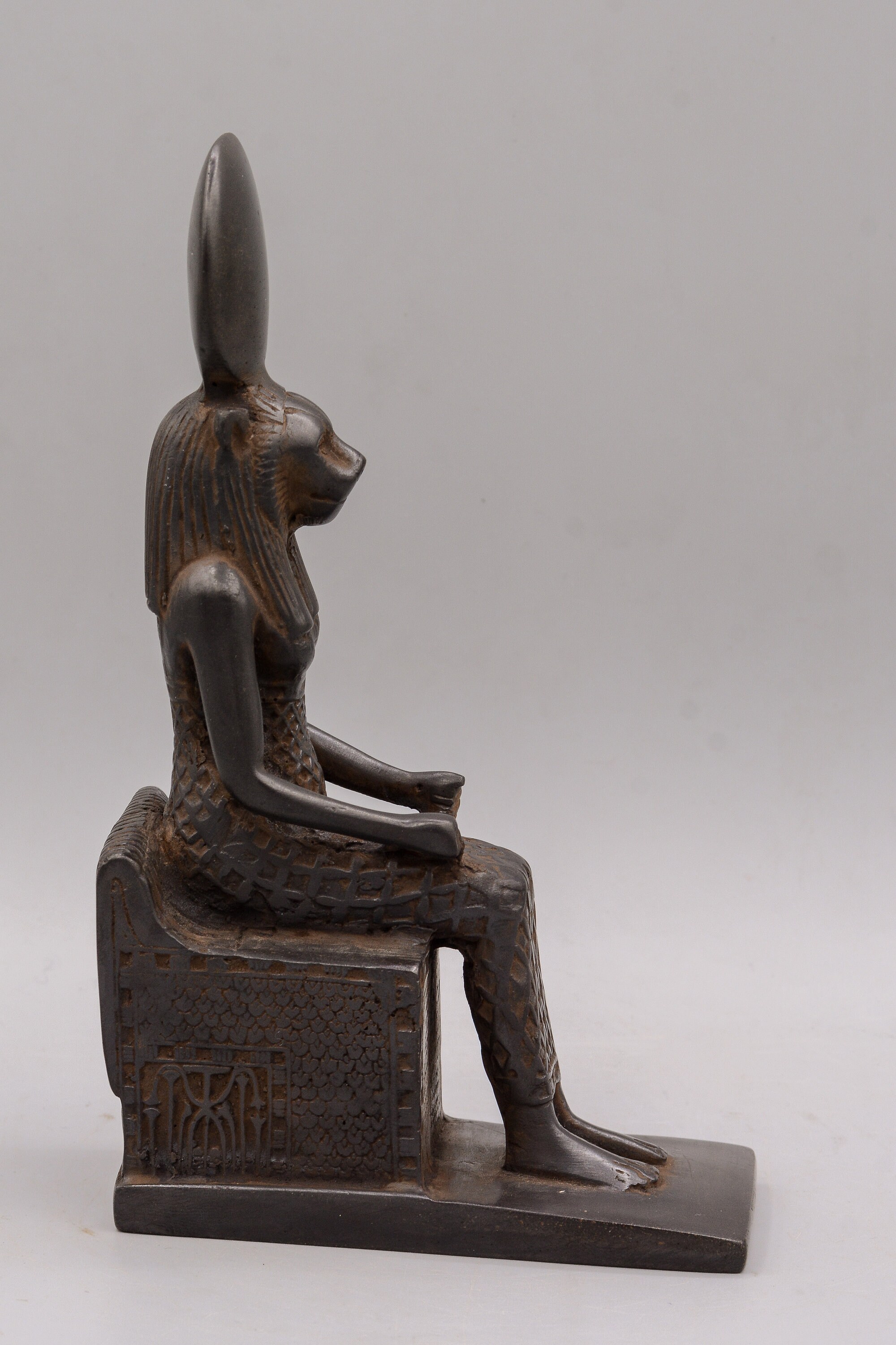 Statue of Goddess Sekhmet Seated Figurine Black Made in Egypt - Etsy