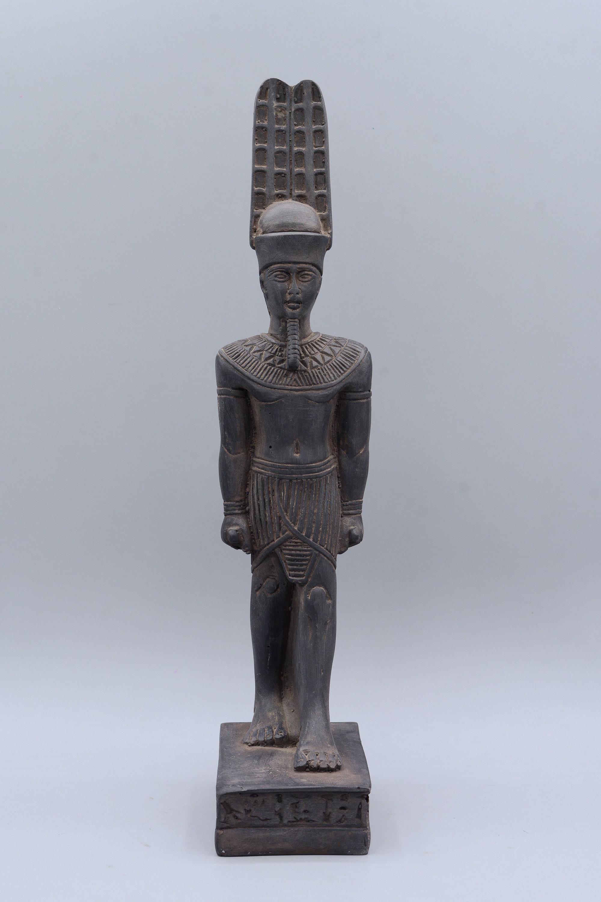 Unique statue of Egyptian art Amun Ra black statue Made in Etsy