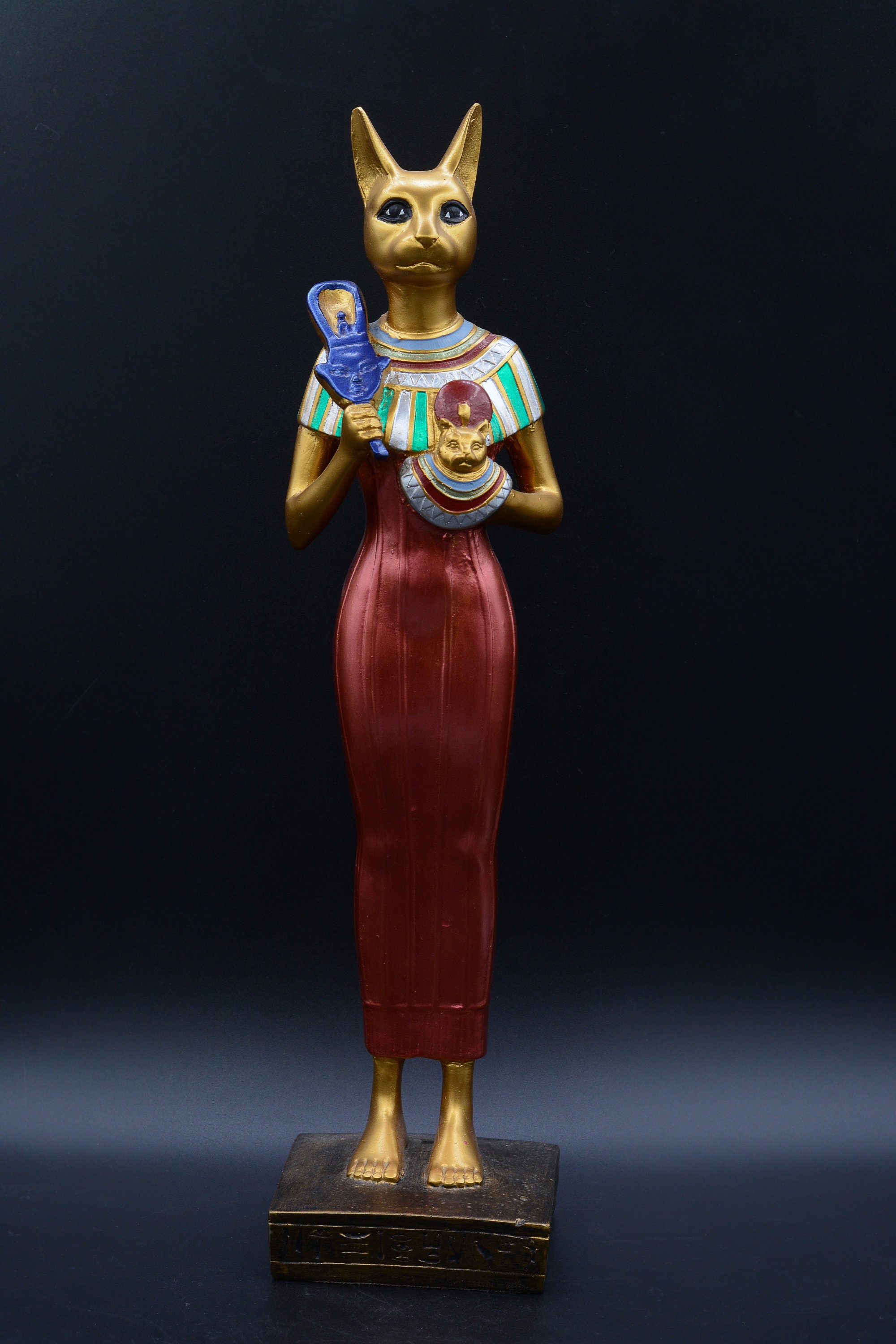 Statue of Egyptian goddess Bastet Joy Love Music Family Royal Etsy