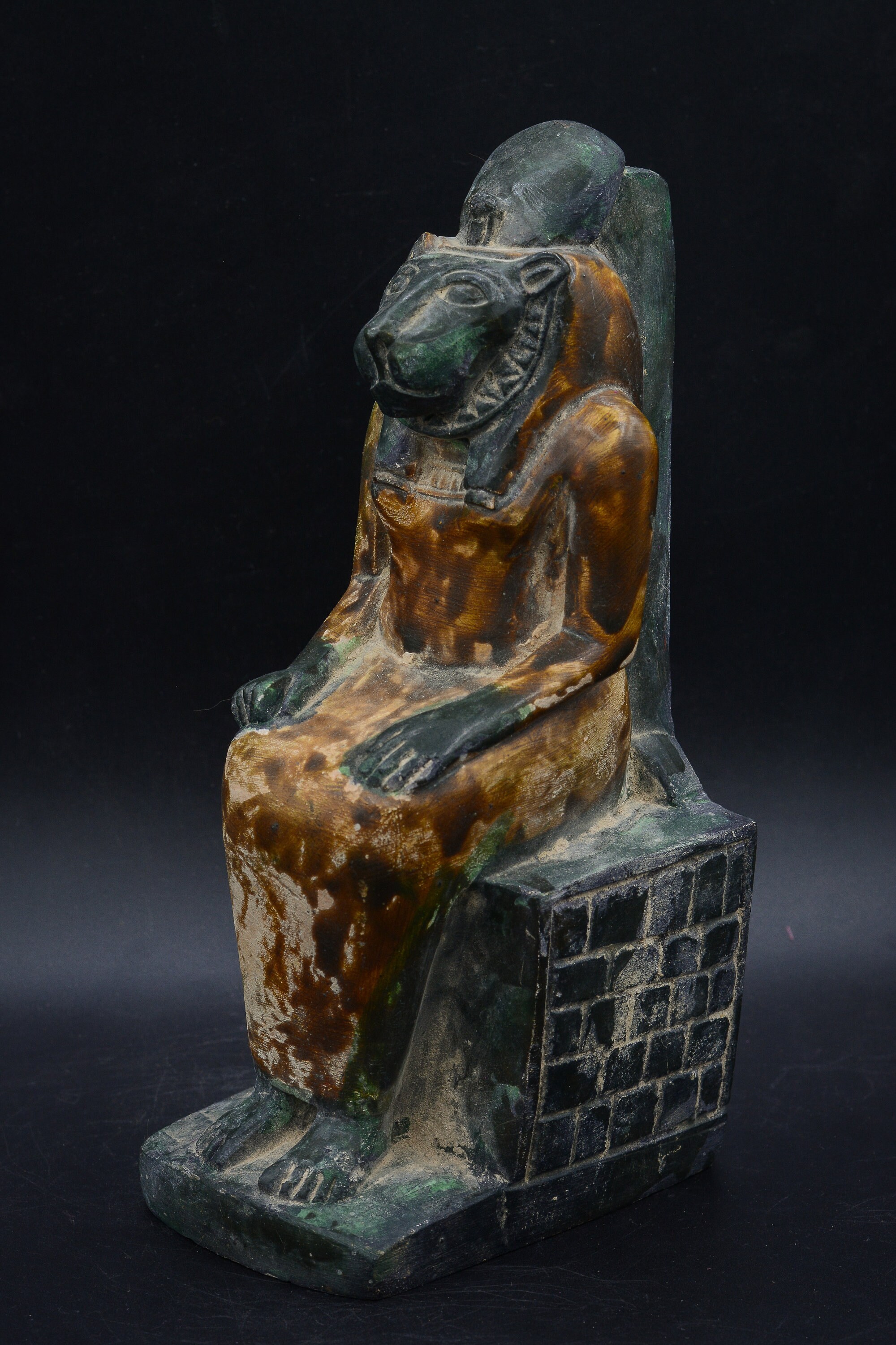 Unique Statue of Egyptian Art Goddess Sekhmet Sculpture Heavy Stone ...