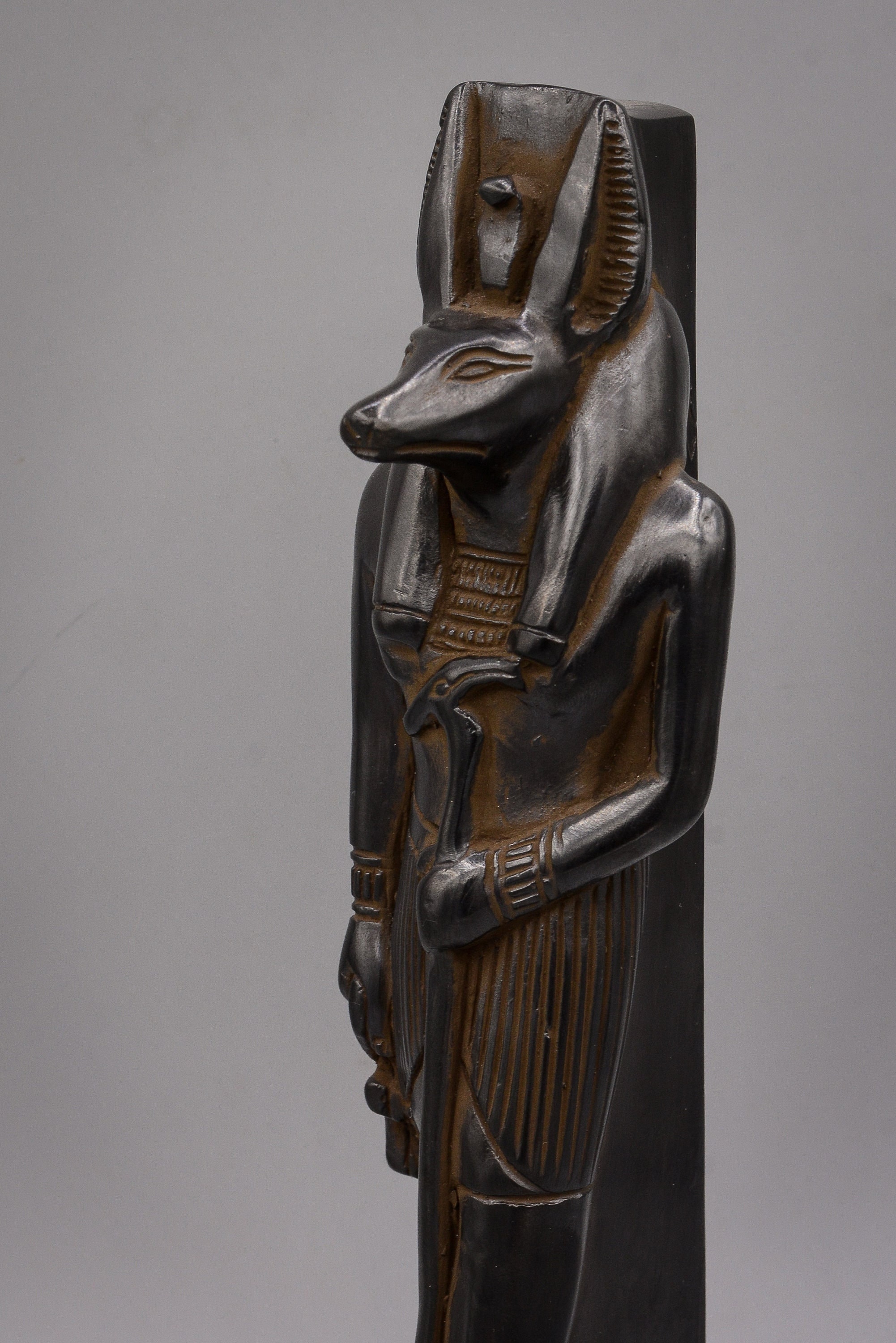 Statue of Mythology Jackal Anubis Stock Photo - Image of life