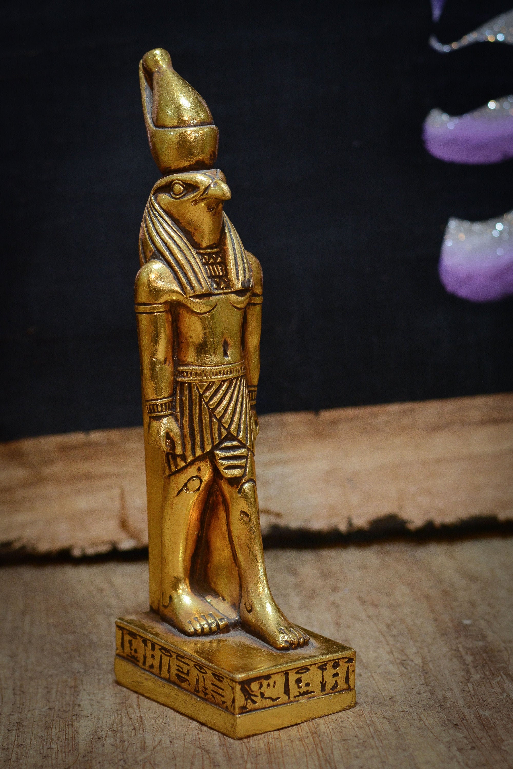 エジプト神像✿カイロにて購入✿6点セット Egyptian Pyramid Pharaoh Mummy Sphinx Anubis Bast Goddess