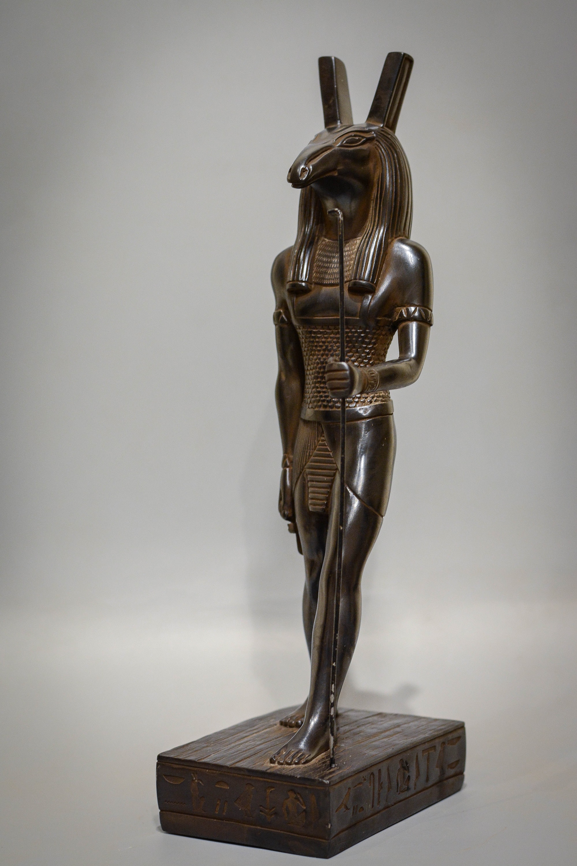 Seth Egyptian God of Chaos and Desert Black Statue Unique Large Made in ...