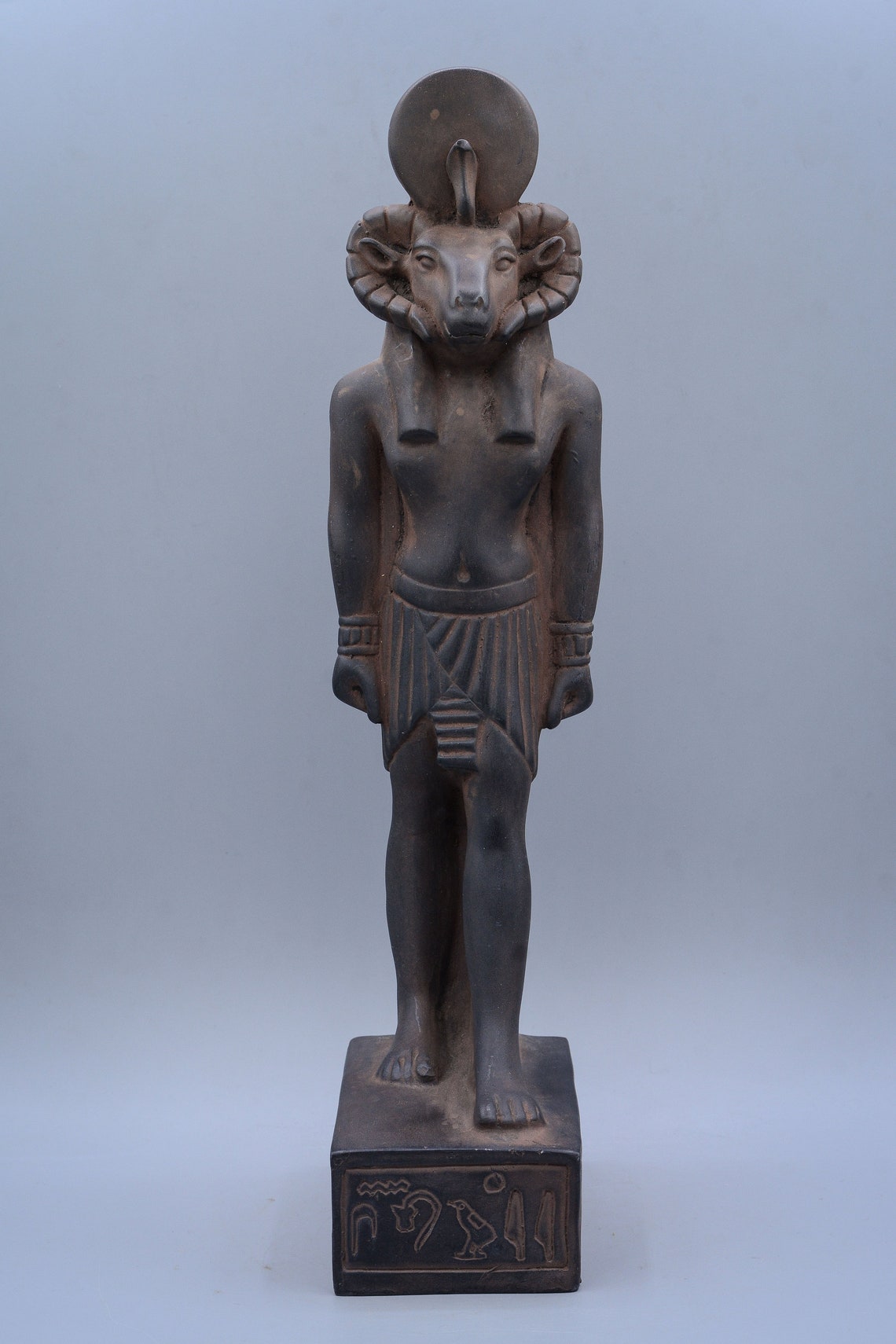 Statue of Ancient Egyptian God khnum stone made in egypt Etsy