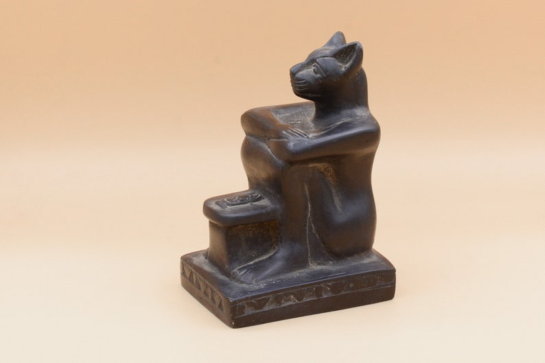 Egyptian goddess Bastet black statue made in egypt