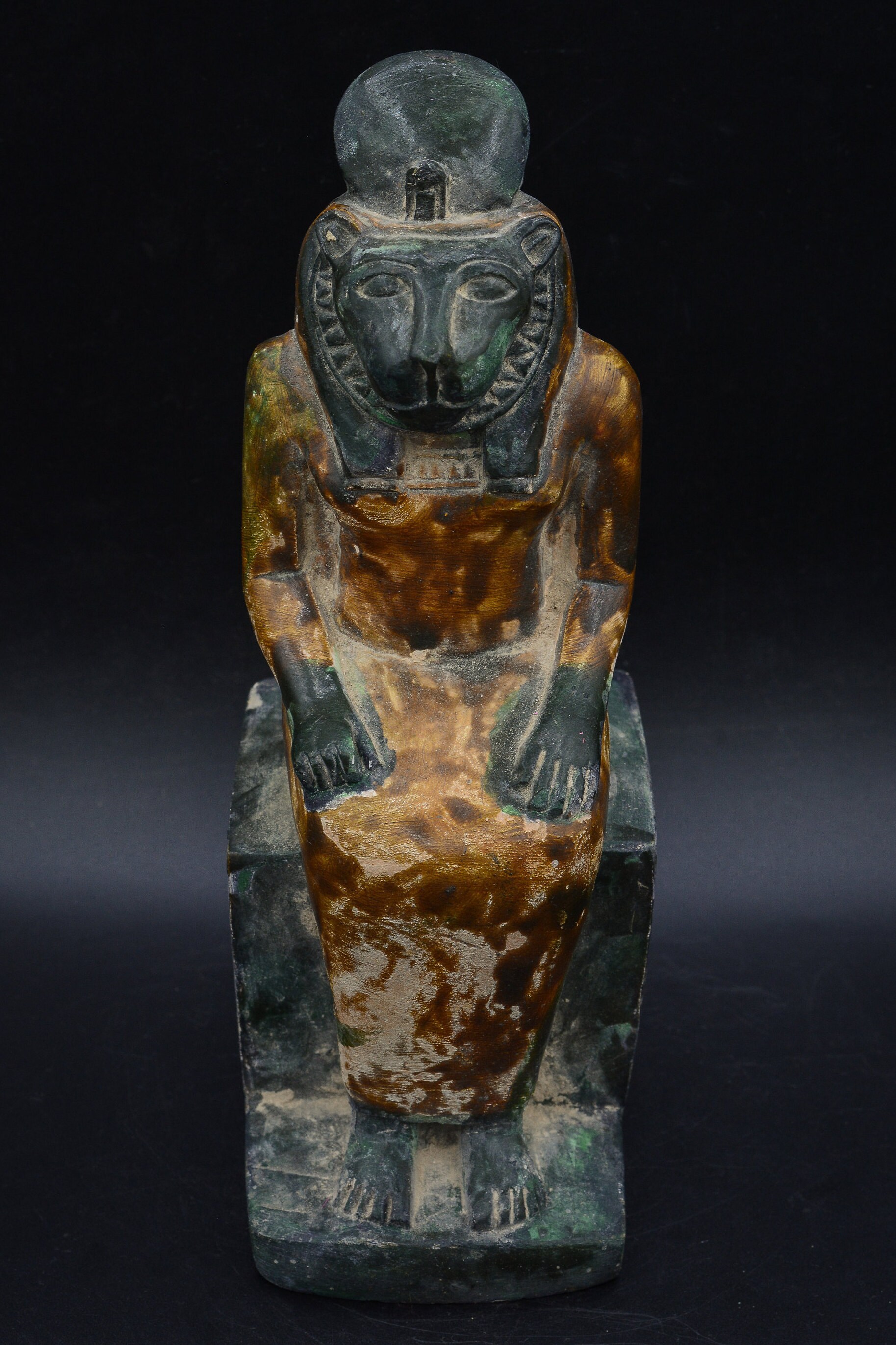 Unique Statue of Egyptian Art Goddess Sekhmet Sculpture Heavy Stone ...