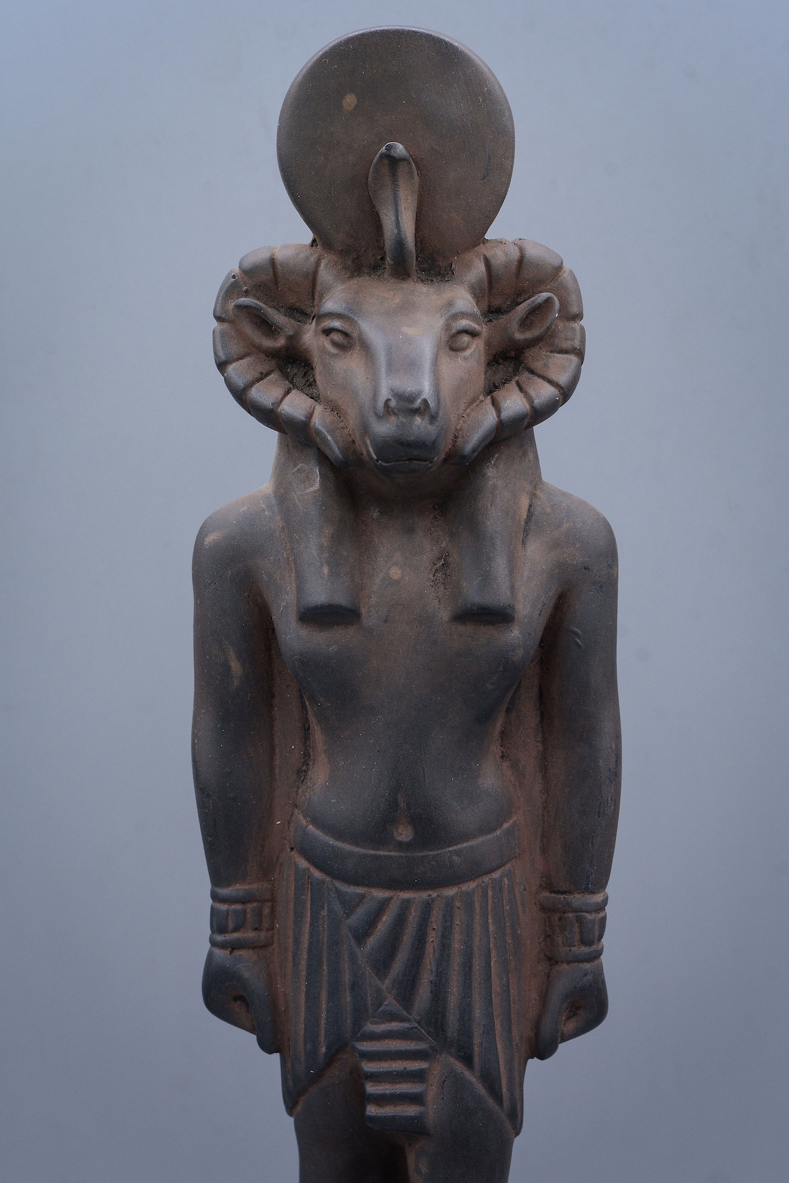 Statue of Ancient Egyptian God Khnum Stone Made in Egypt Etsy