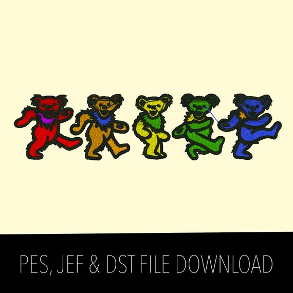 Dancing Bears Embroidery File | Etsy