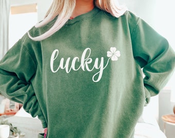 St. Patrick's Day Sweatshirt, Lucky Shamrock Sweater