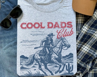 Camiseta del Club de Papás Geniales, Camiseta de Vaquero, Camiseta Divertida para Marido, Regalo para Él, Regalo para el Día del Padre, Camiseta para Papá, Regalo para Futuro Papá