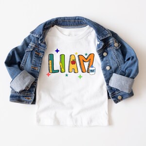 Personalized Back to School Kids Shirt, Kids Custom Name T-Shirt, Youth Back to School TShirt, First Day of School Shirt, Toddler School Tee