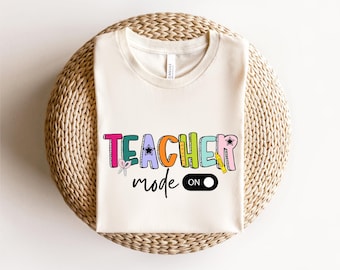 Camiseta de maestro, camiseta de maestro, camiseta, regalo para maestro, camiseta de maestro, camiseta de maestro de primaria, camiseta de regreso a clases, camiseta de maestro arcoíris