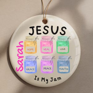 Personalized Christian Ornament, Faithful Christianity Gift, Christian Gift for Christmas, Christian Gifts, Sentimental Gifts