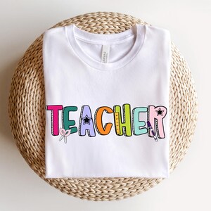 Teacher Shirt, Teach T-Shirt, Shirt, Gift for Teacher, Teacher T-shirt, Elementary Teacher Tee, Back to School Shirt, Pre-School Teacher Tee