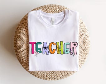 Lehrer Shirt, Teach T-Shirt, Shirt, Geschenk für Lehrer, Lehrer-T-Shirt, Grundschullehrer-T-Shirt, zurück zu Schule Shirt, Vorschullehrer-T-Shirt