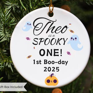 Personalized First Halloween Ornament, Kids First Halloween, Fall Tree Decor, Halloween Keepsake
