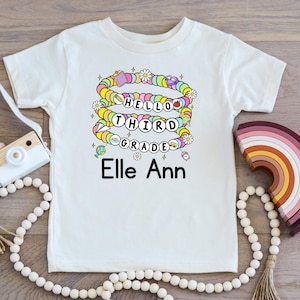 Personalized Back to School Kids Shirt, Third Grade Custom Name T-Shirt, 3rd Grade Back to School Shirt, First Day of School Shirt, Kids Tee
