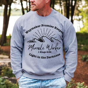 Miracle Worker Christian Shirt, Gift for Christian, Spiritual Gift, Faith-Inspired Sweatshirt, Christian Apparel, Motivational Believers