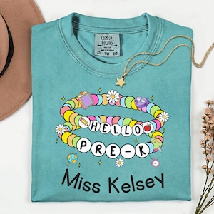 Comfort Colors Custom Teacher Name Shirt, Personalized Teacher Appreciation Gift for Teacher Shirt, Back to School Tee, Teacher Team Tshirts