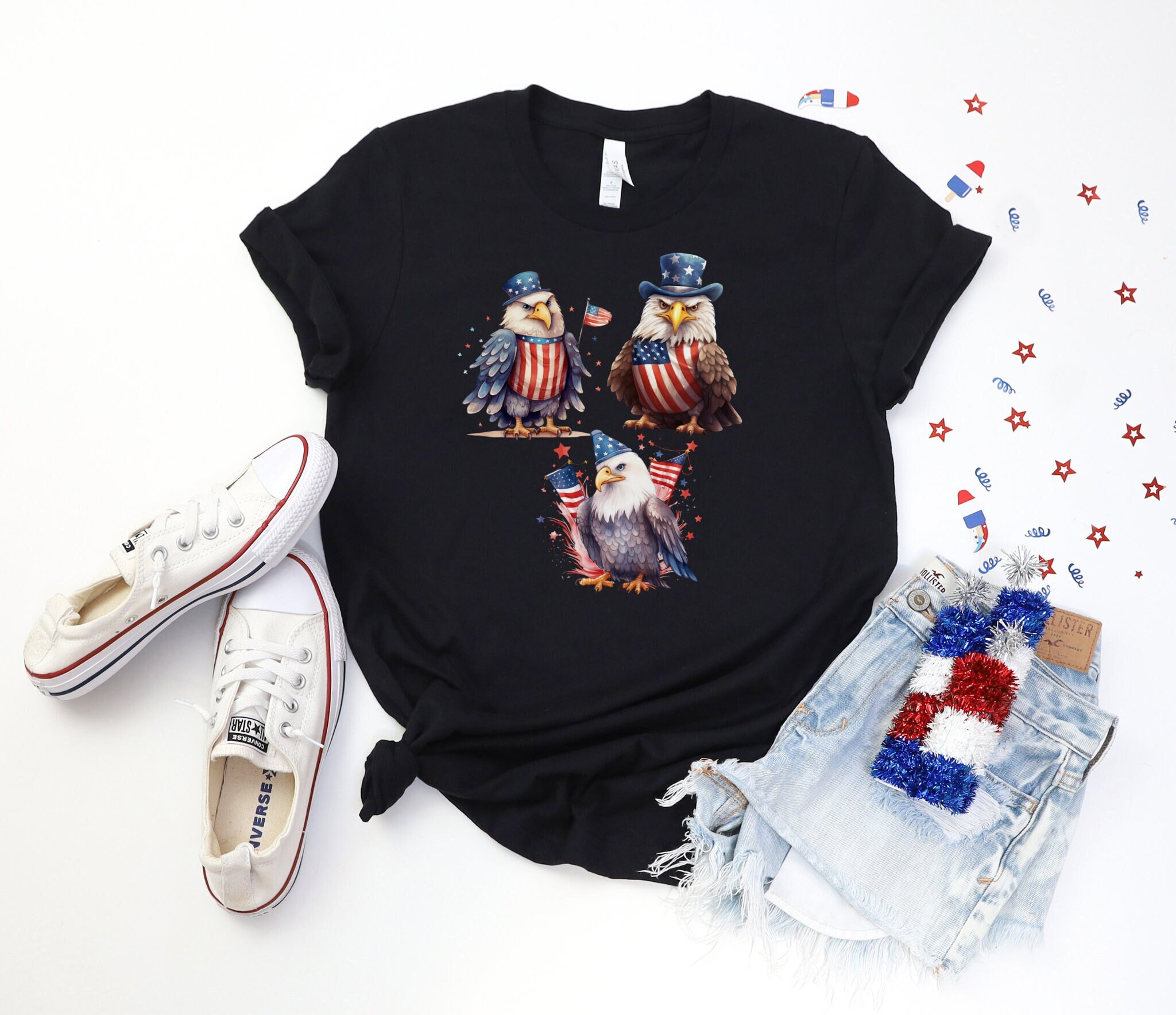 USA Eagle T-shirt, America Flag Shirt, Eagle Shirt, 4th of July Shirt, Big USA Tshirt, Usa Eagle Tee, Usa Shirt, Patriotic Gift for July 4th