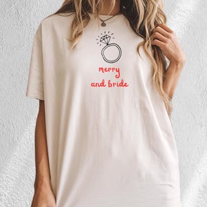 Bride Christmas T-Shirt, New Bride Shirt, Wedding Gift for Her, Newlywed, Bride Gift, Bridal Shower Gift, Honeymoon, Bachelorette Party