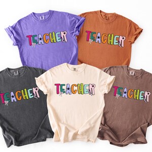 Teacher Shirt, Back to School Shirt, Teacher T-shirt, Teacher Appreciation, Teacher Team Shirts, Gift for Teacher, Comfort Colors