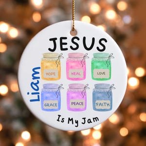 Personalized Christian Ornament, Faithful Christianity Gift, Christian Gift for Christmas, Christian Gifts, Sentimental Gifts