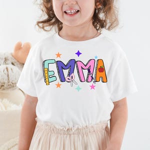 Personalized Back to School Kids Shirt, Kids Custom Name T-Shirt, Youth Back to School TShirt, First Day of School Shirt, Toddler School Tee