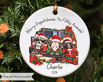 Personalized 911 Dispatcher Christmas Ornament, 911 Dispatcher Gift, First Responders Gifts, Team Group Christmas Gifts, Funny Coworker Gift