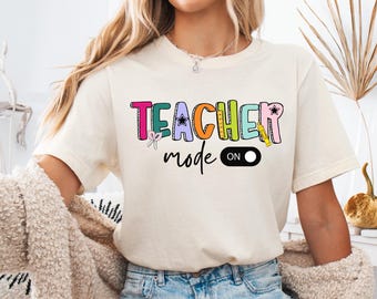 Camiseta de maestro, camiseta de maestro, camiseta, regalo para maestro, camiseta de maestro, camiseta de maestro de primaria, camiseta de regreso a clases, camiseta de maestro arcoíris