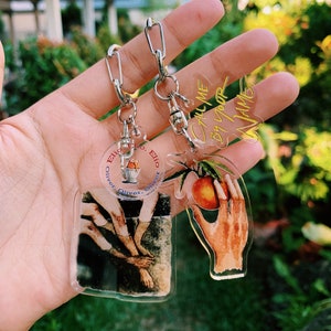 Call Me by Your Name Peach Keychain