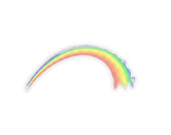 Sparkling Rainbow Kiss-cut Stickers - Etsy