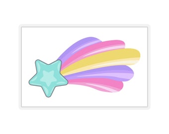 Magical shooting Star Kiss-Cut Stickers