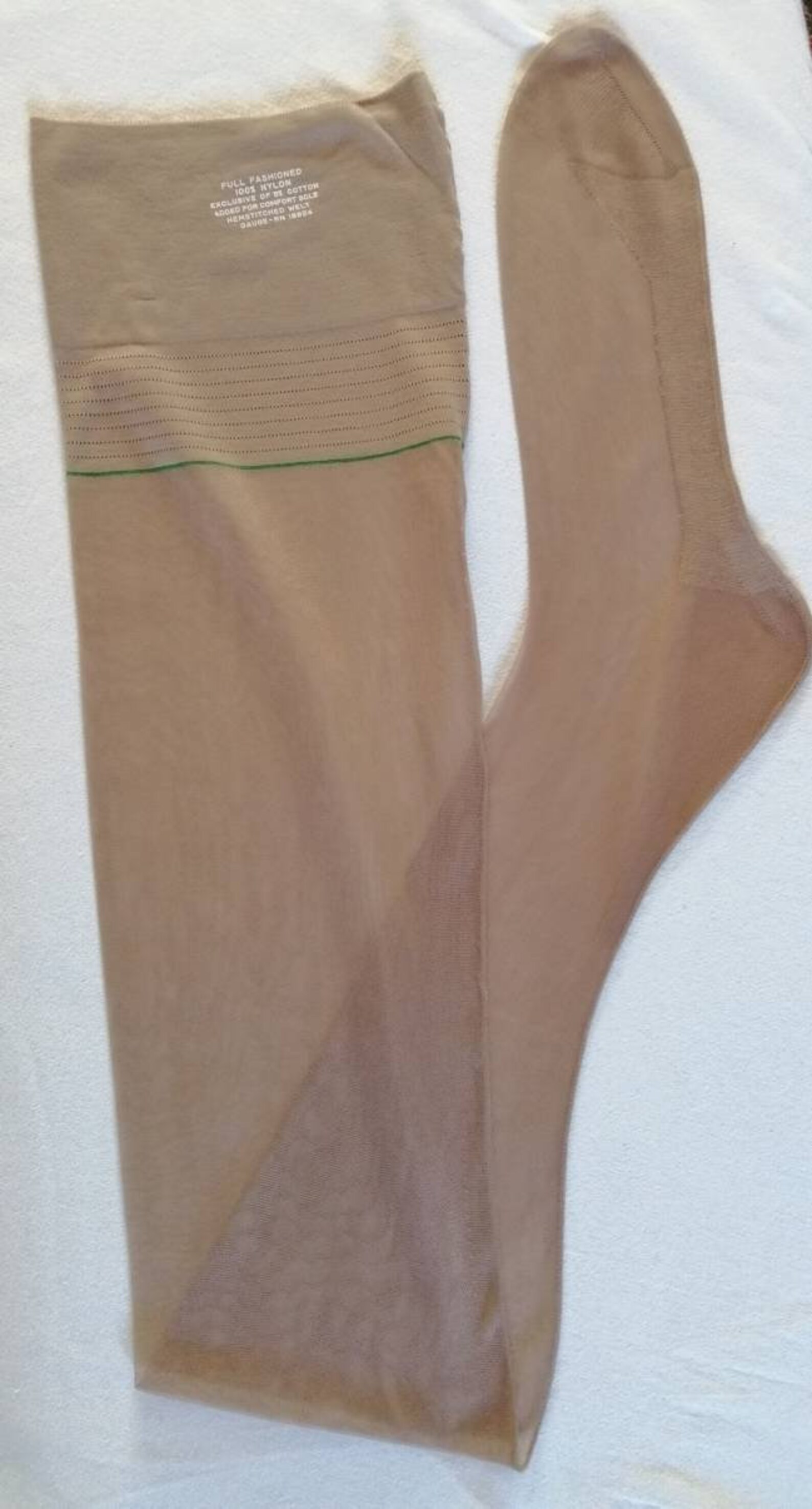 Vintage nylon stockings size 11.5 X 35 30 denier fully Etsy