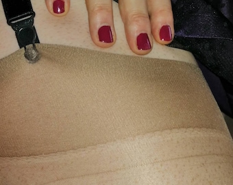 2 paires de bas en nylon rétro taille grand, travesti du Sahara, travestissement