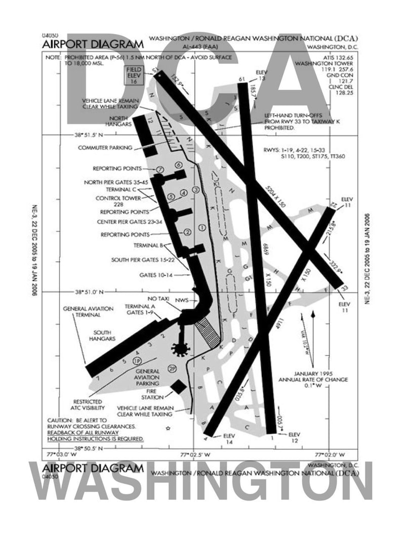 Airport Map Poster, Digital Download Wall Print, Large Printable Art ...
