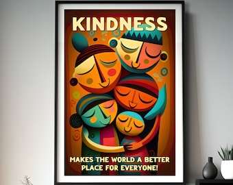 Kindness printable wall art download.