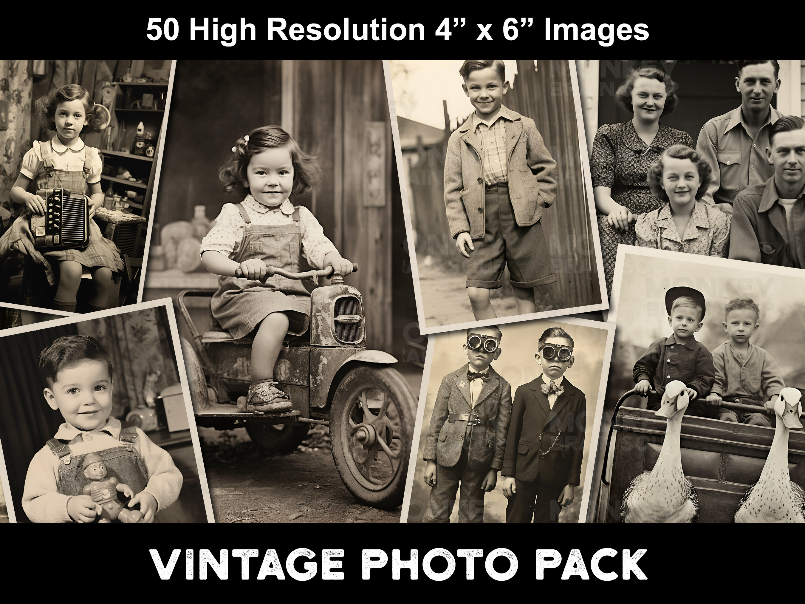 Lot De 6 Photos Anciennes – Originaux Avant 1900 – Tirage Argentique – Collection