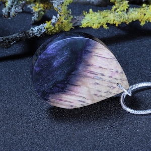 dunkle geheime Holz Harz Schmuck / Ein-von-a-Kind-Holz-Halskette