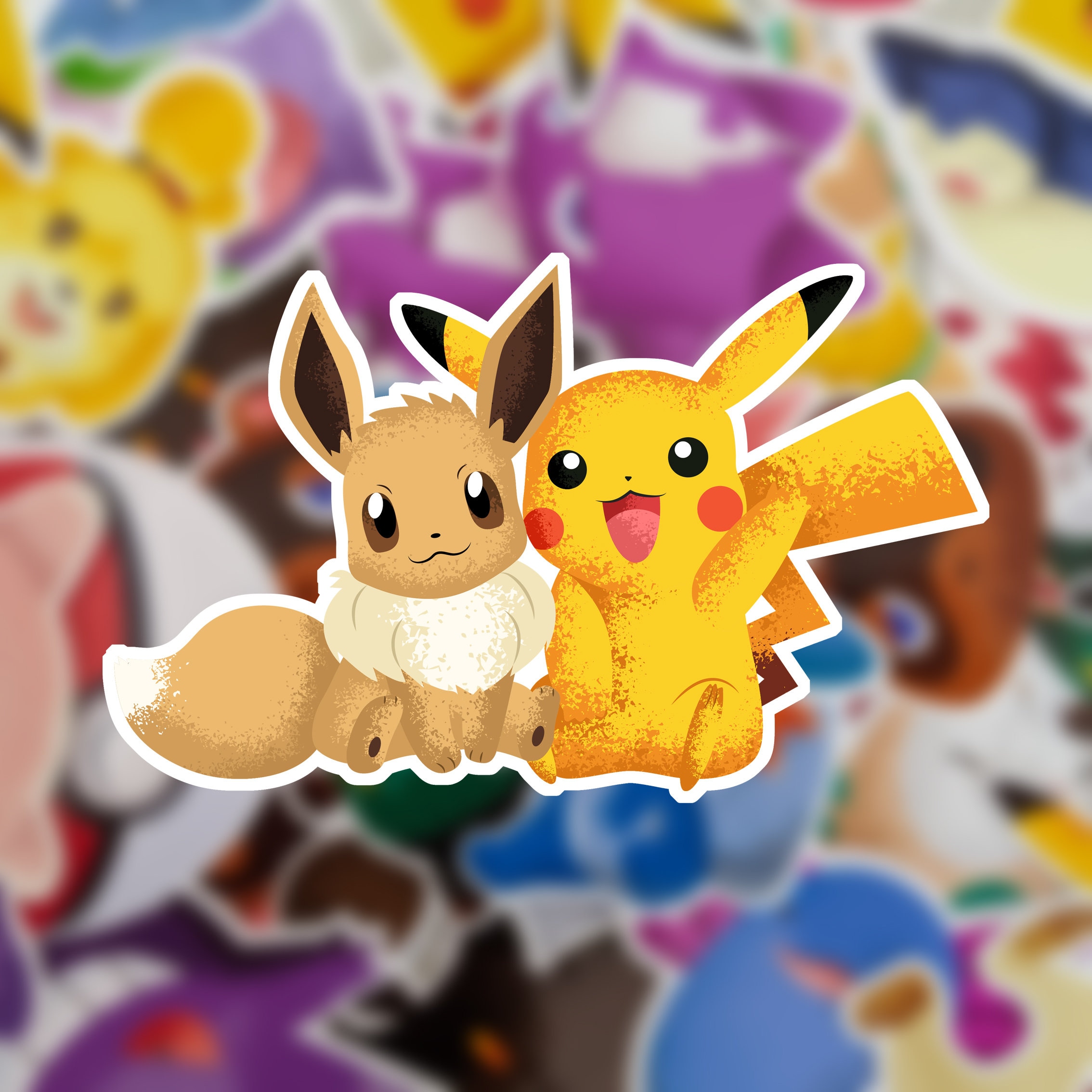 Electric Mouse Evolution Vinyl Sticker