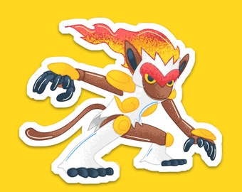 Pegatina de vinilo Infernape Monkey