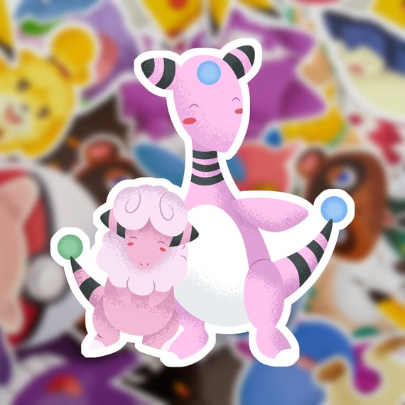 Shiny Ampharos Sheep Vinyl Sticker - Etsy Canada