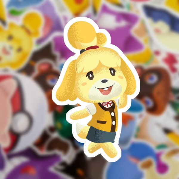 Isabelle Vinyl Die Cut   Animal Crossing Sticker