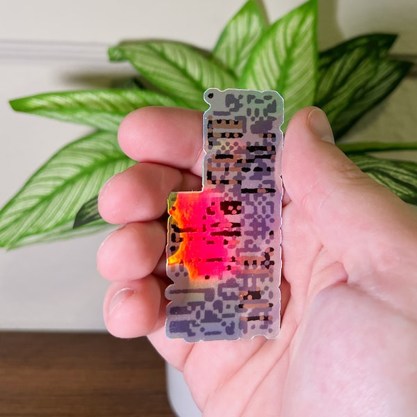 Missingno Holographic Vinyl Sticker