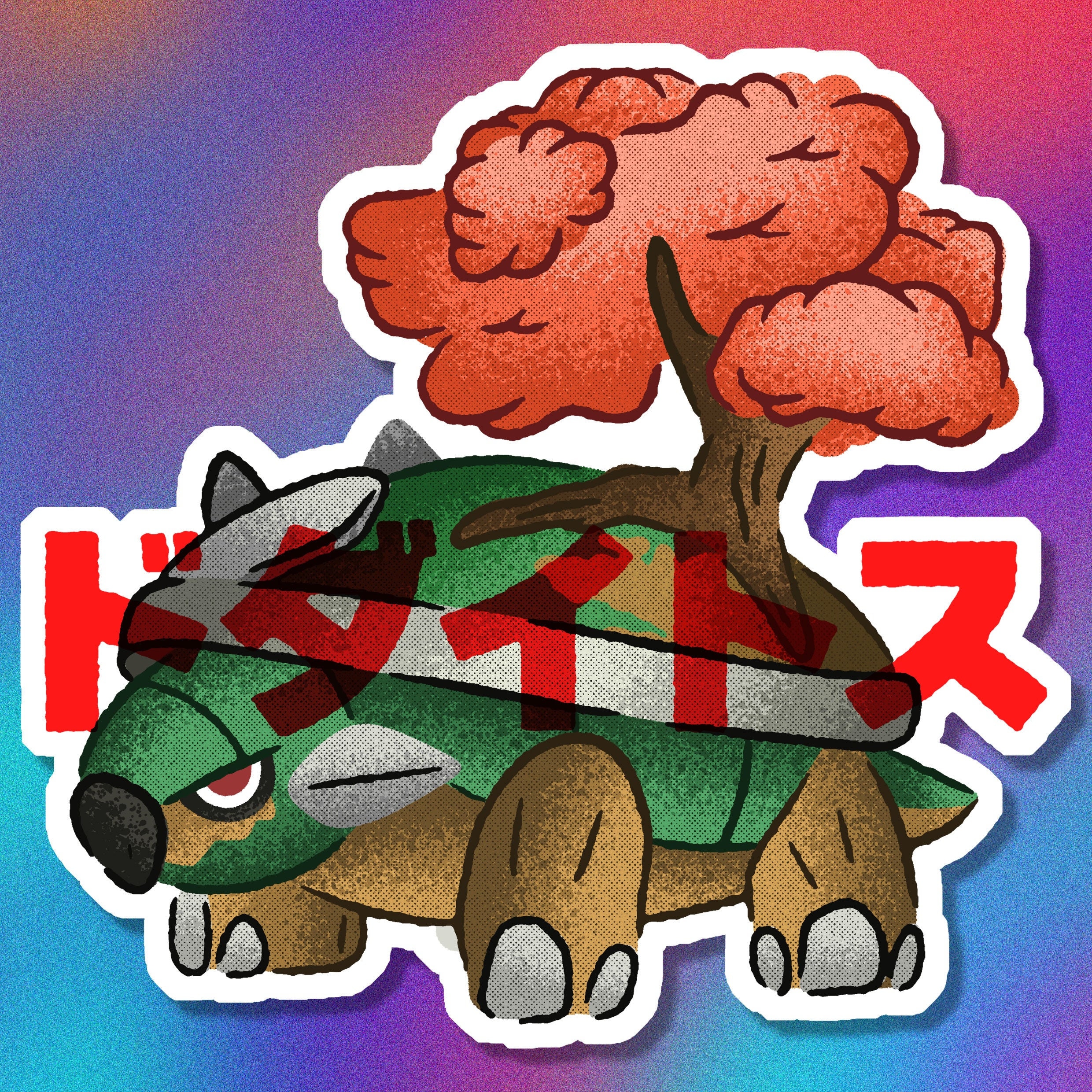 Fall Torterra Vinyl Sticker - Etsy