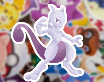 Decal/Sticker Pokemon 8-Bit Mewtwo Decal/Sticker Pokemon 8-Bit Mewtwo