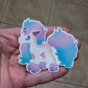 Glitter Ponyta Vinyl Sticker